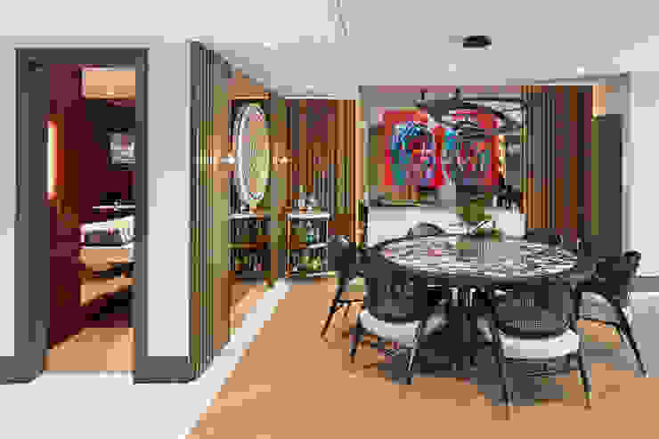 DINING ROOM Esra Kazmirci Mimarlik Modern dining room Wood Black