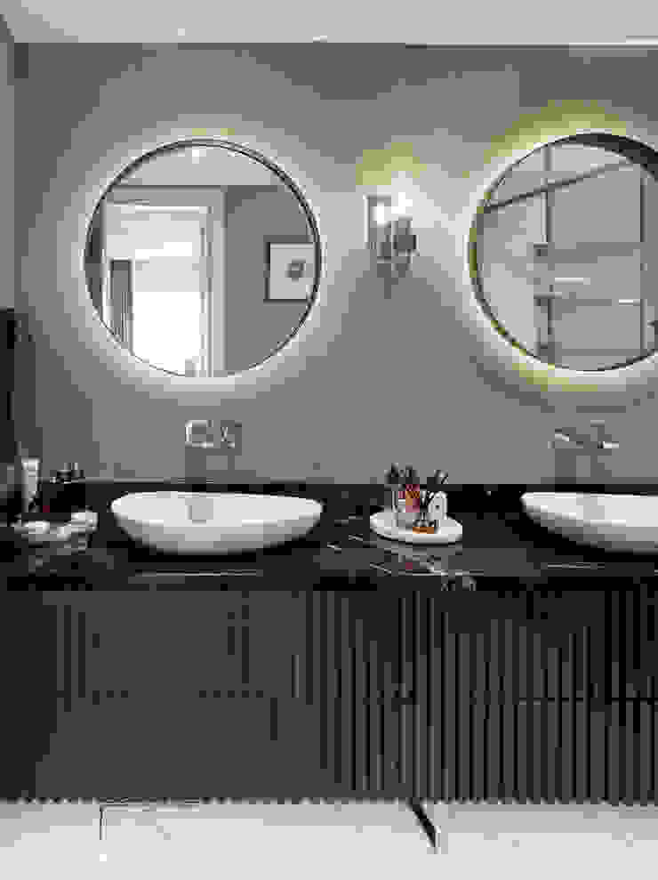 bathroom Esra Kazmirci Mimarlik Modern bathroom Marble Black