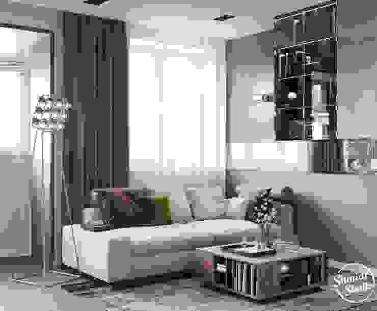 Project <q>Mini</q>, Minsk Shmidt Studio Modern Living Room