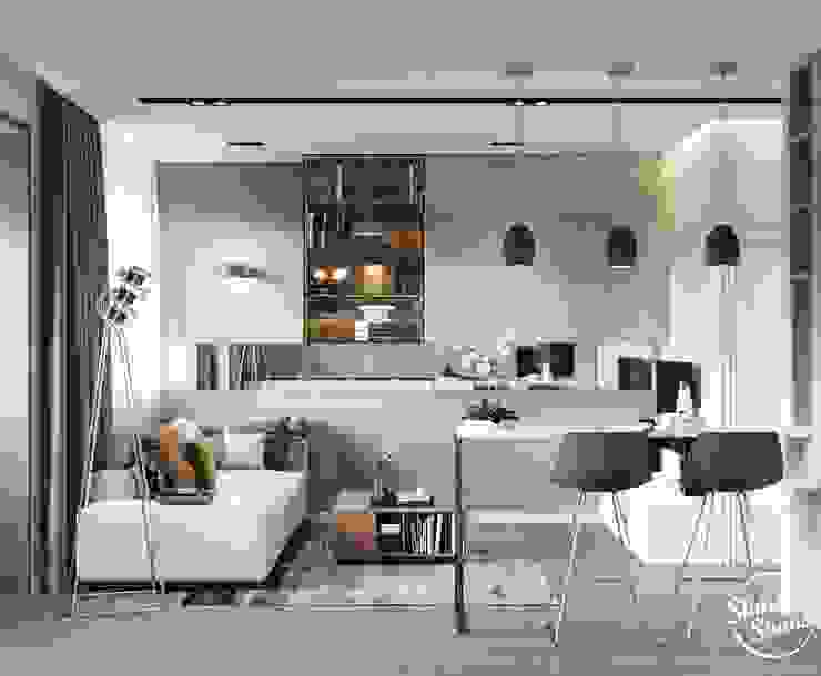 Project <q>Mini</q>, Minsk Shmidt Studio Modern Living Room
