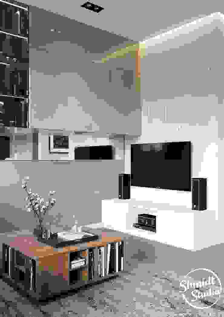 Project <q>Mini</q>, Minsk Shmidt Studio Modern Living Room