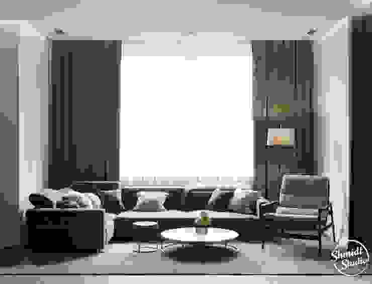 Project <q>Black</q>, Minsk Shmidt Studio Modern Living Room