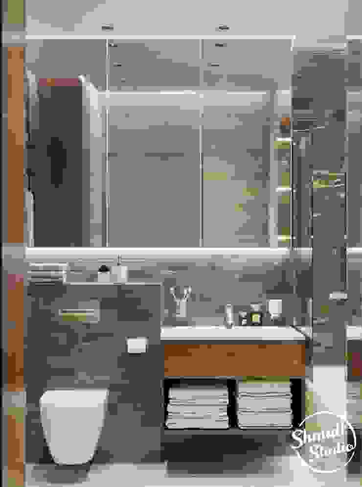 Project <q>Black</q>, Minsk Shmidt Studio Modern Bathroom
