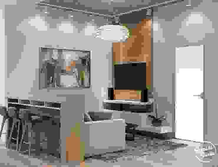 Project <q>Skilful</q>, Moscow Shmidt Studio Modern Living Room