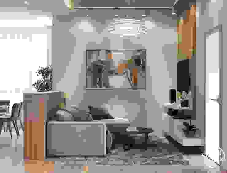 Project <q>Skilful</q>, Moscow Shmidt Studio Modern Living Room