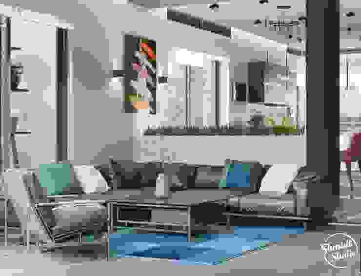 Project <q>Attractive</q>, Minsk Shmidt Studio Modern Living Room