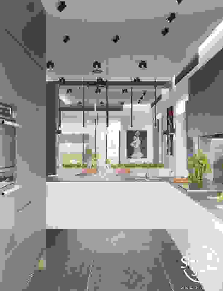 Project <q>Attractive</q>, Minsk Shmidt Studio Modern Kitchen