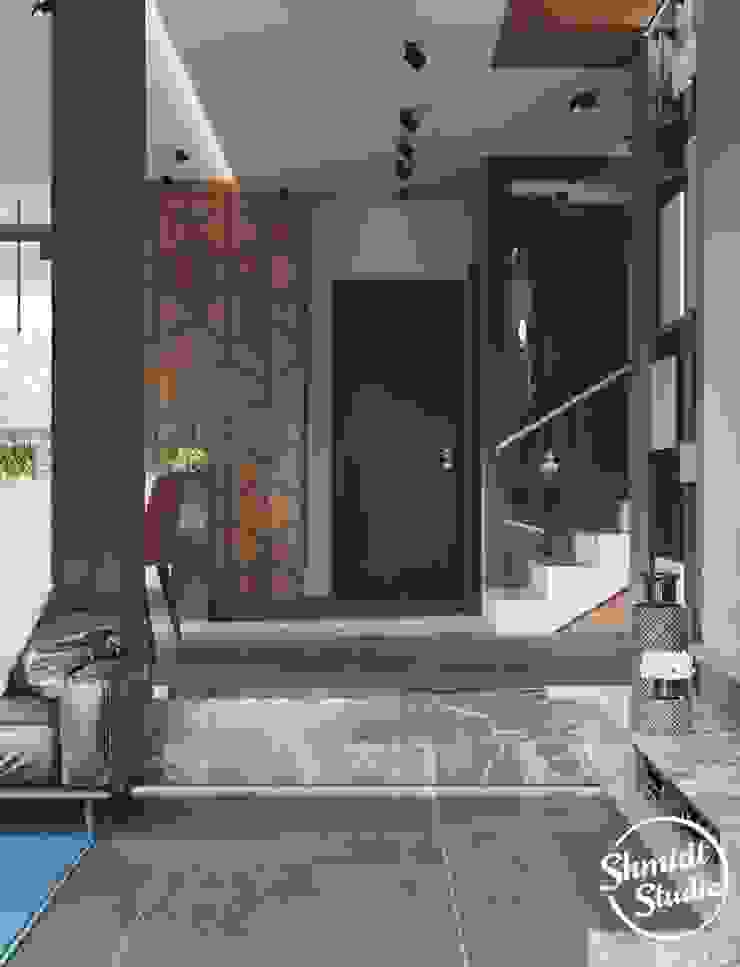 Project <q>Attractive</q>, Minsk Shmidt Studio Modern Corridor, Hallway and Staircase