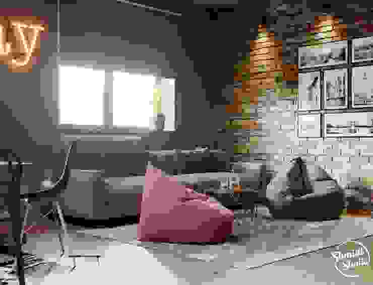 Project <q>Attractive</q>, Minsk Shmidt Studio Modern Media Room