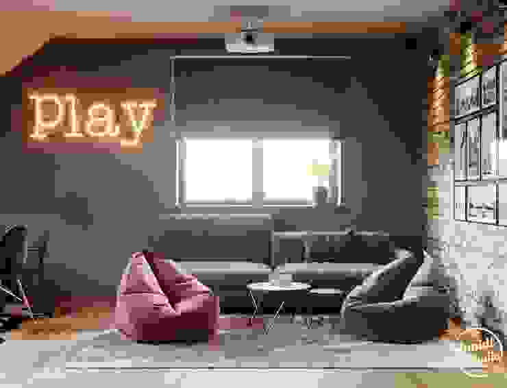 Project <q>Attractive</q>, Minsk Shmidt Studio Modern Media Room