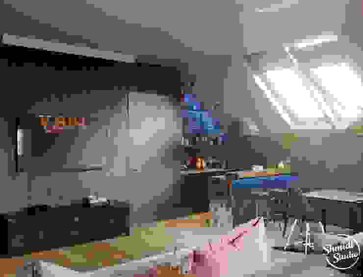 Project <q>Attractive</q>, Minsk Shmidt Studio Modern Media Room