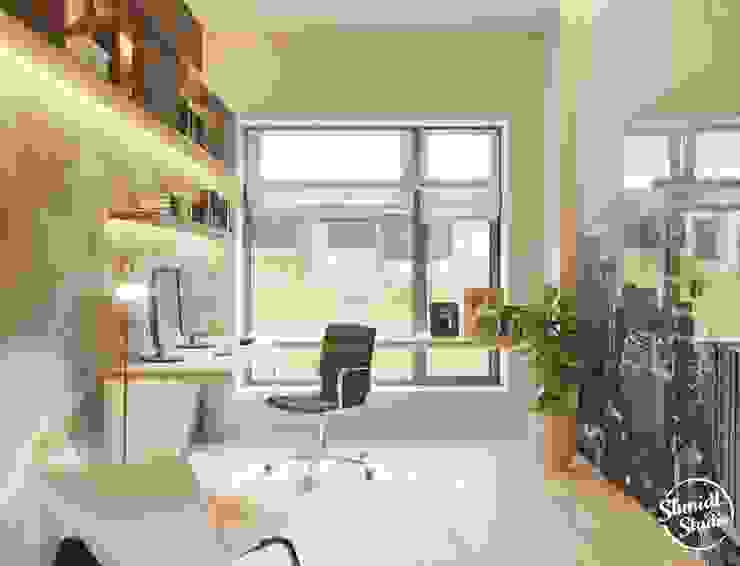 Project <q>Attractive</q>, Minsk Shmidt Studio Modern Study Room and Home Office