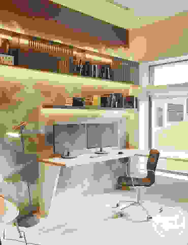 Project <q>Attractive</q>, Minsk Shmidt Studio Modern Study Room and Home Office