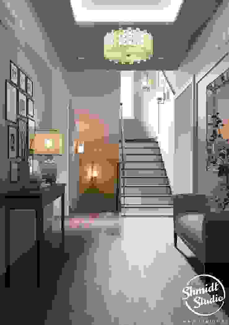 Project <q>Decent</q>, Minsk Shmidt Studio Modern Corridor, Hallway and Staircase