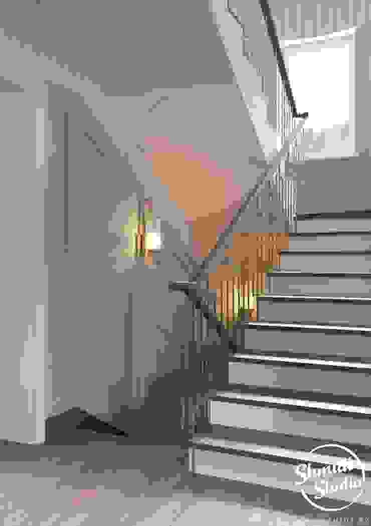 Project <q>Decent</q>, Minsk Shmidt Studio Modern Corridor, Hallway and Staircase