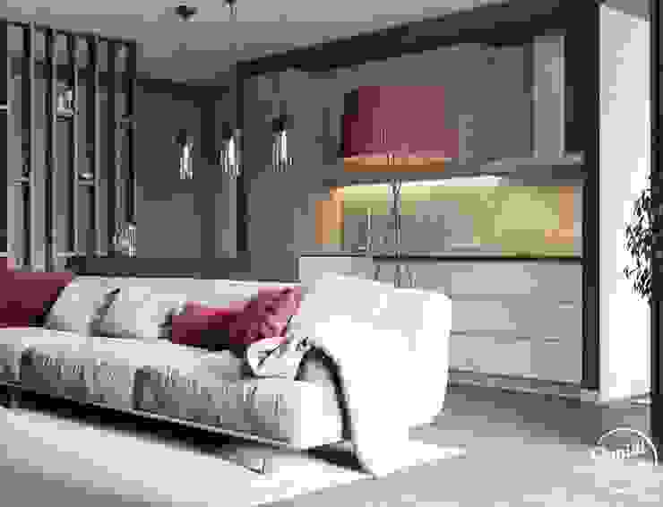 Project <q>Frank</q>, Minsk Shmidt Studio Modern Living Room