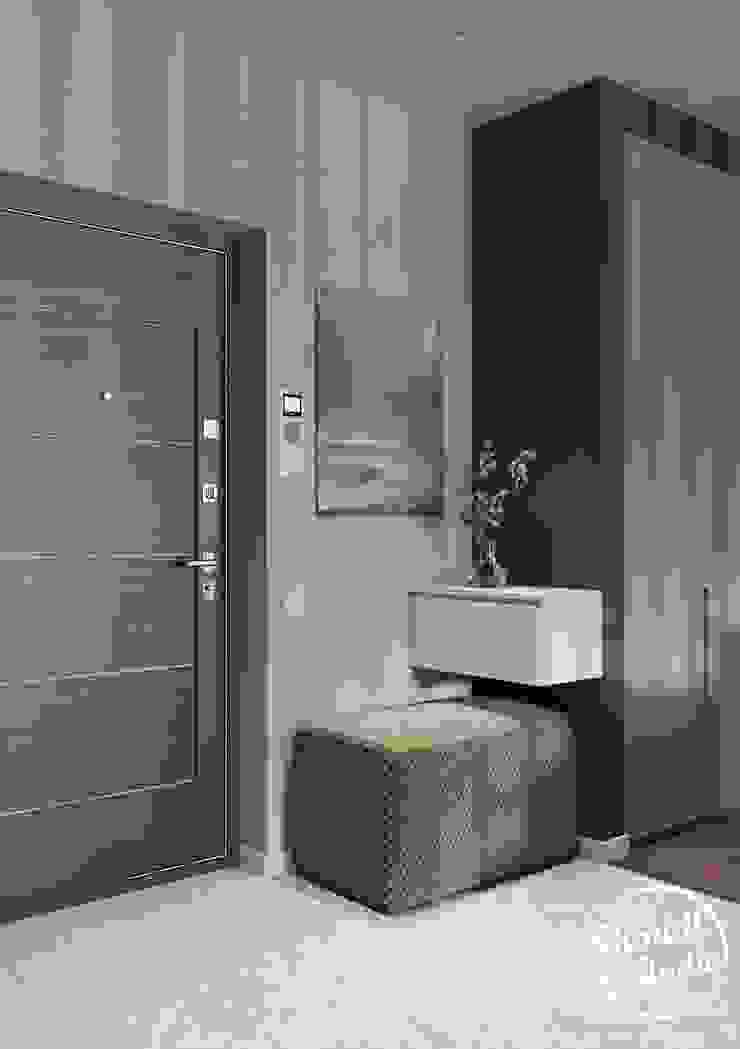 Project <q>Frank</q>, Minsk Shmidt Studio Modern Corridor, Hallway and Staircase