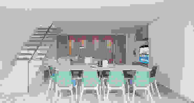 Zona de jantares com c«maior numero de pessoas e sala de cinema Alpha Details Salas de jantar modernas