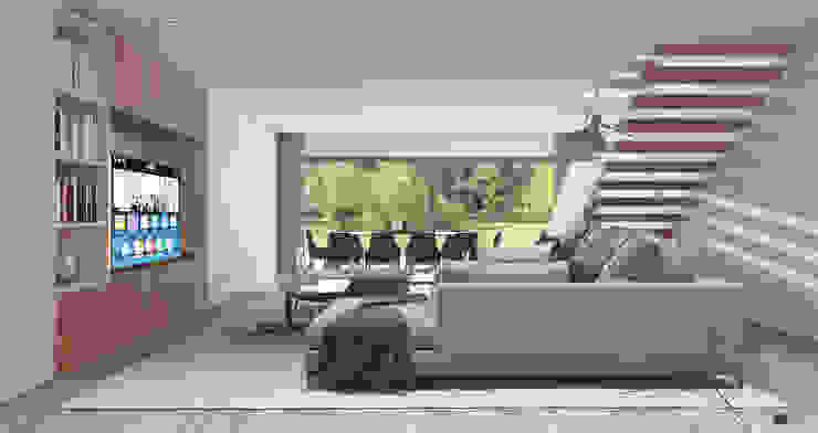 sala de cinema e festas Alpha Details Salas de estar modernas