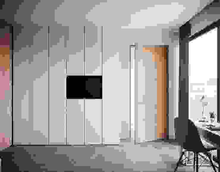 Quarto Menina zona roupeiro tv embutida Alpha Details Quartos modernos