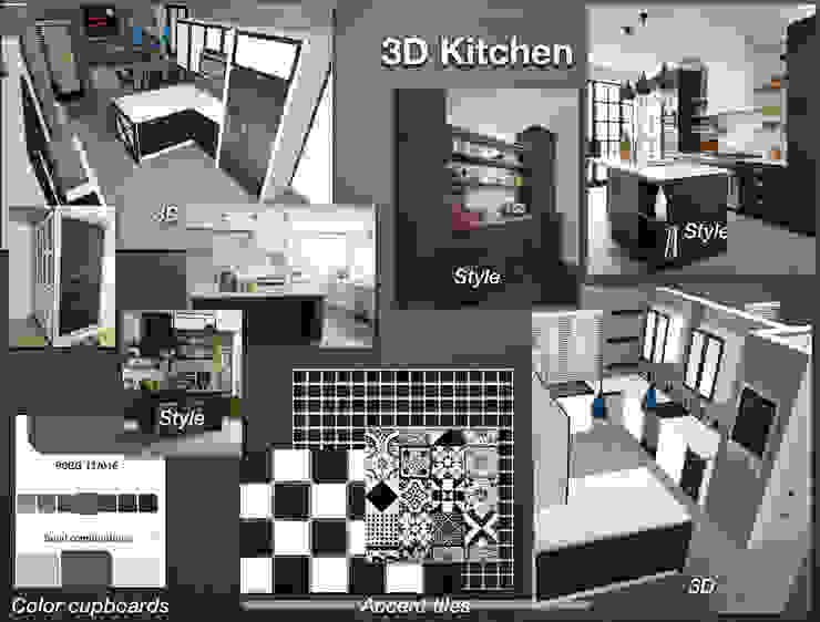 Detailed Specified rooms CS DESIGN Kitchen design Design 3D render