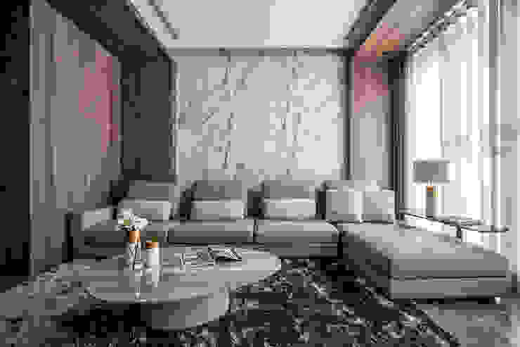 Eternal Moon – Residential Interior Design 勻境設計 Unispace Designs 现代客厅設計點子、靈感 & 圖片