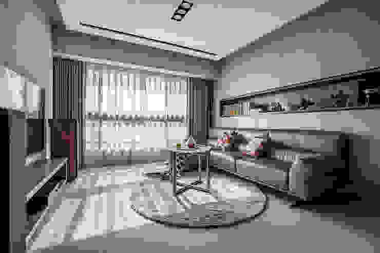 Completeness – Condominium interior design 勻境設計 Unispace Designs 现代客厅設計點子、靈感 & 圖片