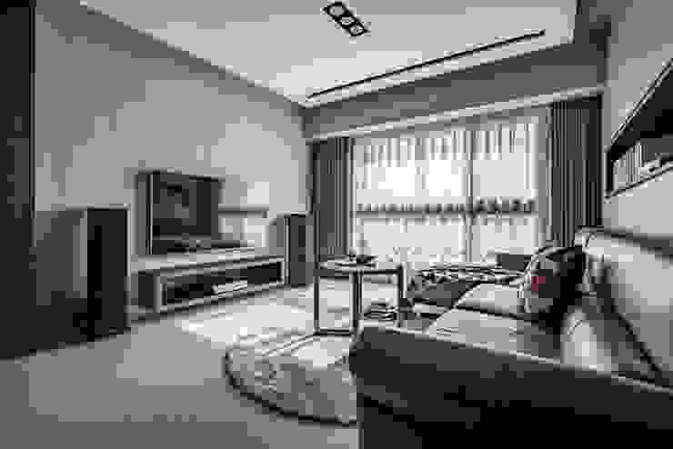 Completeness – Condominium interior design 勻境設計 Unispace Designs 现代客厅設計點子、靈感 & 圖片