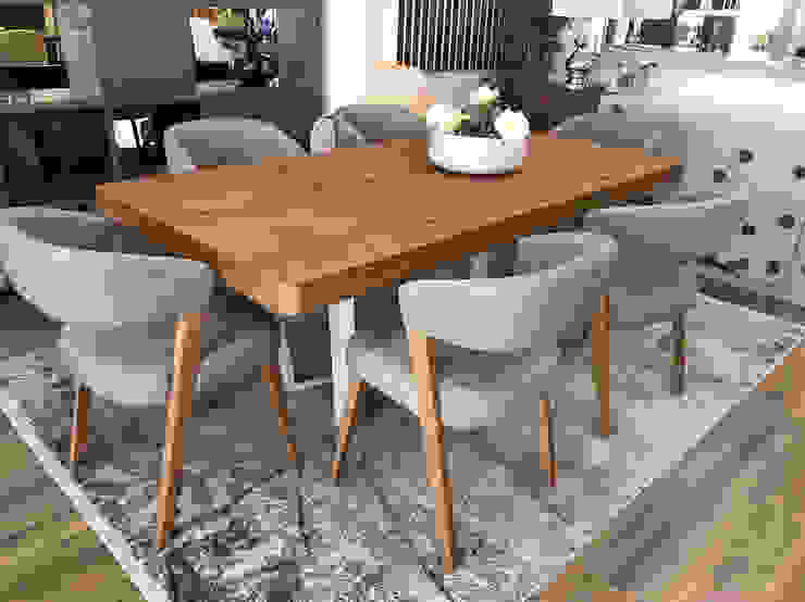 Sala Hexagon Madeira Negra Sala de jantarBuffets e aparadores Madeira Acabamento em madeira Sala de jantar, mesa extensível
