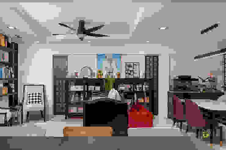 Serangoon North Ovon Design Eclectic style living room