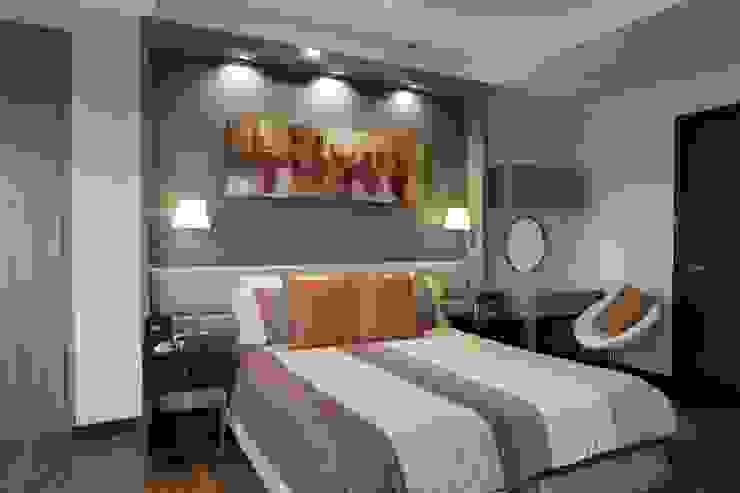 2BR Condo @ East Horizon, Ortigas D3ID Design and Build Modern style bedroom Brown