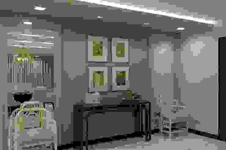 2BR Condo @ East Horizon, Ortigas D3ID Design and Build Modern Corridor, Hallway and Staircase Green