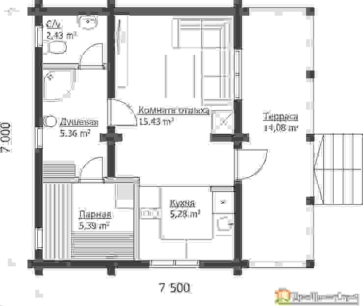 ПСК Древпроектстрой Casa piccola Legno Effetto legno