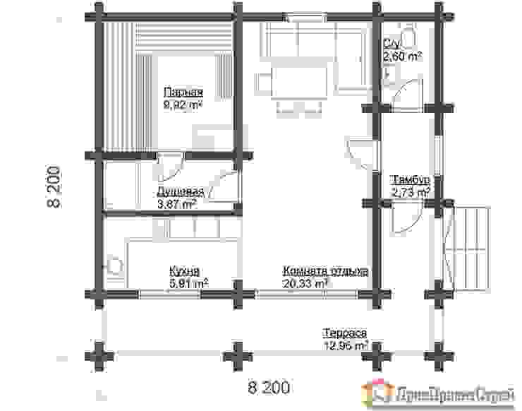 ПСК Древпроектстрой Wooden houses Wood Wood effect