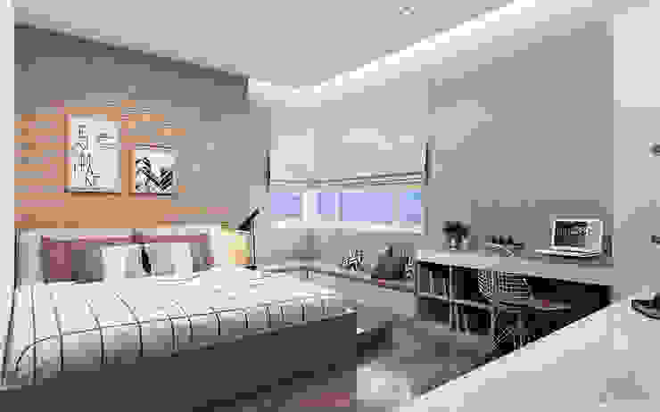 Thiết kế nội thất căn hộ Sunrise City Apartment Công ty trang trí nội thất RIM Decor Phòng ngủ phong cách hiện đại