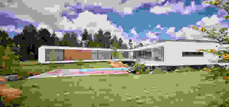 MC House Atelier d'Arquitetura Lopes da Costa Giardino moderno