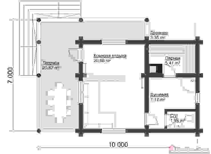 ПСК Древпроектстрой Casa di legno Legno Effetto legno