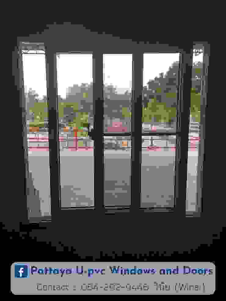 โรงงาน พัทยา กระจก ยูพีวีซี Pattaya UPVC Windows & Doors Jendela plastik Kaca White