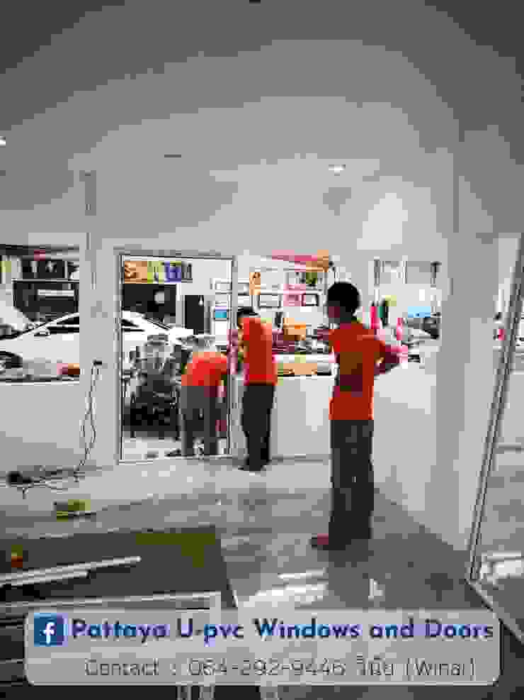 โรงงาน พัทยา กระจก ยูพีวีซี Pattaya UPVC Windows & Doors Jendela plastik Kaca White