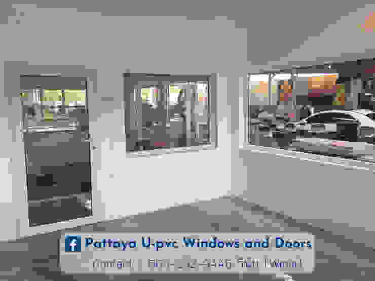 โรงงาน พัทยา กระจก ยูพีวีซี Pattaya UPVC Windows & Doors Jendela plastik Kaca White