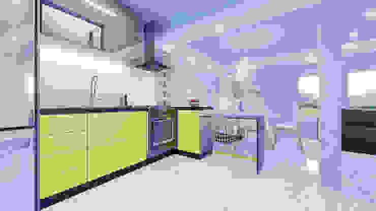 Projeto Cozinha FB, Camenar Interiores Camenar Interiores Small kitchens MDF Yellow