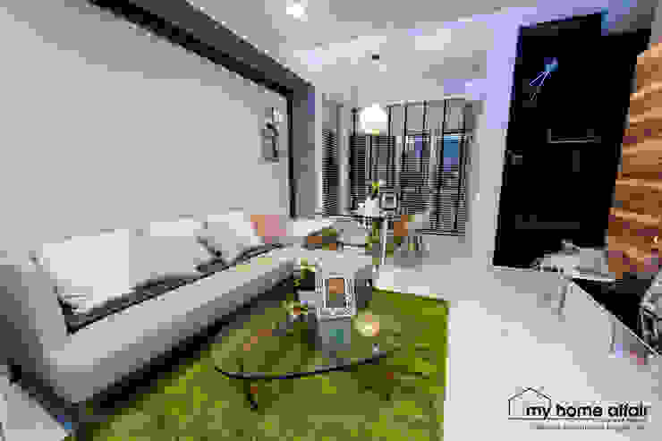 View from Entrance MY HOME AFFAIR Scandinavian style living room