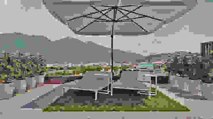 Esplanada exterior duplex – Espinho Alpha Details Jardins modernos