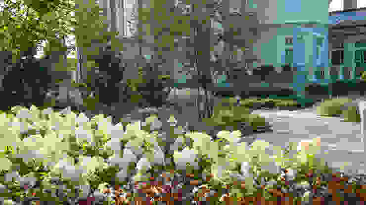 Английская неоклассика в КП Парквилл. 2019 г. ARCADIA GARDEN Landscape Studio