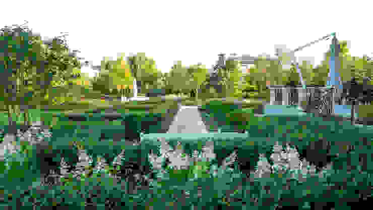 Английская неоклассика в КП Парквилл. 2019 г. ARCADIA GARDEN Landscape Studio