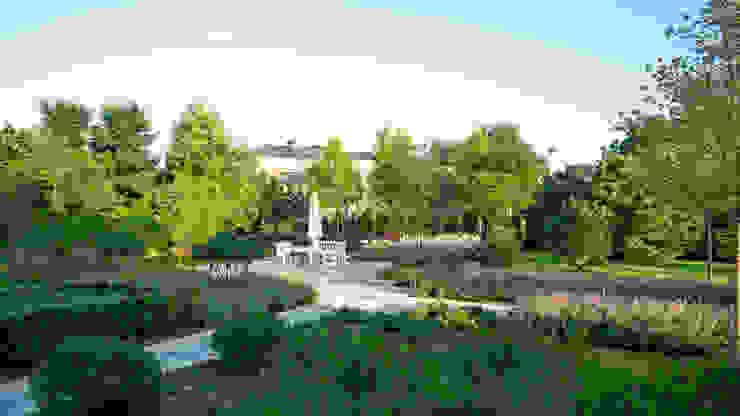 Английская неоклассика в КП Парквилл. 2019 г. ARCADIA GARDEN Landscape Studio