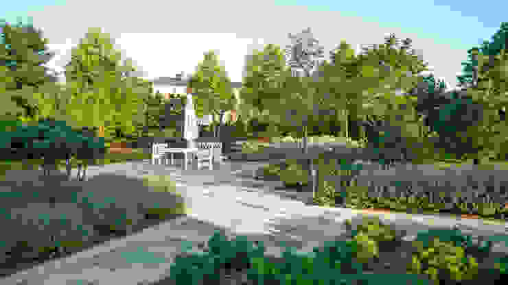 Английская неоклассика в КП Парквилл. 2019 г. ARCADIA GARDEN Landscape Studio