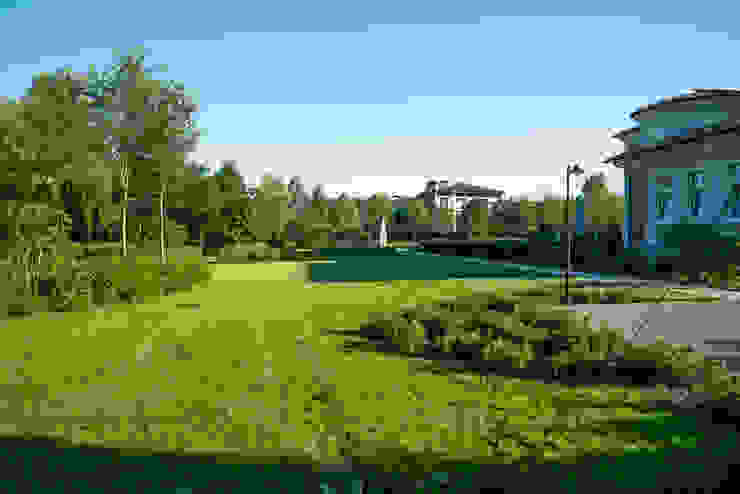 Английская неоклассика в КП Парквилл. 2019 г. ARCADIA GARDEN Landscape Studio