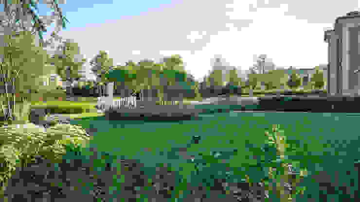 Английская неоклассика в КП Парквилл. 2019 г. ARCADIA GARDEN Landscape Studio