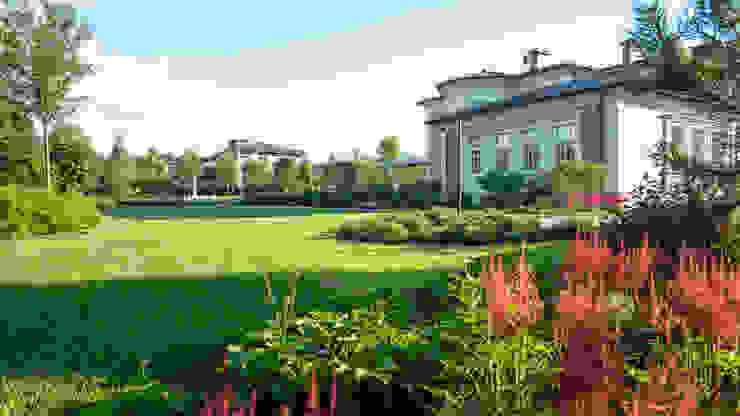 Английская неоклассика в КП Парквилл. 2019 г. ARCADIA GARDEN Landscape Studio